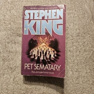 Pet Sematary Paperback Novel by Stephen King Horror 1983 Vintage (B-I)